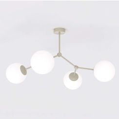 Emibig Space lámpara de techo 4x10 W beige 1703/4
