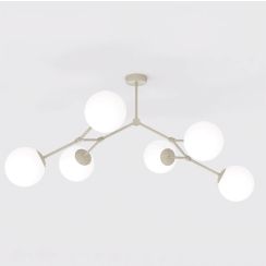Emibig Space lámpara de techo 6x10 W beige 1703/6