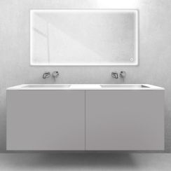 Conjunto lavabo Oltens Stila 40206000, armario Oltens Lun 60040900