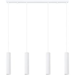 Sollux Lighting Karbon lámpara colgante 4x10 W blanco SL.2001