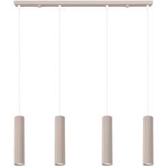 Sollux Lighting lámpara colgante 4x10 W gris/gris ceniza SL.2007