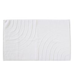 Zone Denmark Time alfombrilla para baño 80x50 cm rectangular blanco 34820