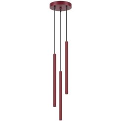 Sollux Lighting Arche lámpara colgante 3x8 W burdeos SL.2044