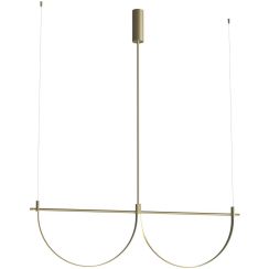 MaxLight Victoria lámpara colgante 2x40 W oro P0689