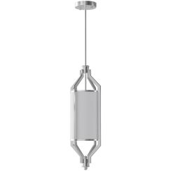 Open Design Zundo Satin Nikiel 20 lámpara colgante 1x15 W blanco-níquel OR85853