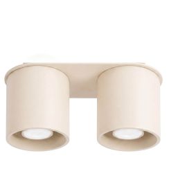 Sollux Lighting Orbis lámpara de techo 2x10 W beige SL.2088