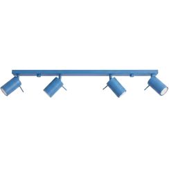 Sollux Lighting Ring lámpara de techo 4x10 W azul SL.2205