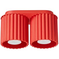Sollux Lighting Aura lámpara de techo 2x10 W rojo SL.2419
