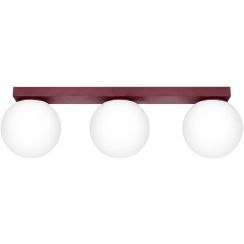 Sollux Lighting Yoli lámpara de techo 3x8 W burdeos SL.2252