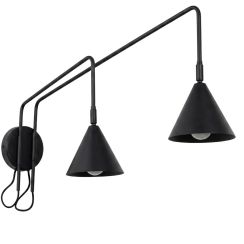 Sollux Lighting Nox lámpara de pared 2x10 W negro SL.2507