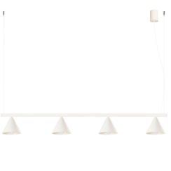 Sollux Lighting Nox lámpara colgante 4x10 W beige SL.2554
