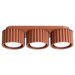 Sollux Lighting Aura lámpara de techo 3x10 W rojo SL.2632