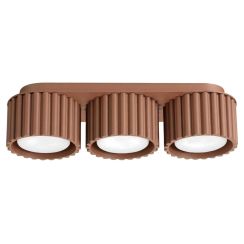 Sollux Lighting Aura lámpara de techo 3x10 W beige SL.2633