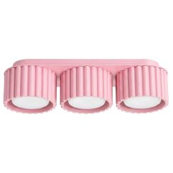 Sollux Lighting Aura lámpara de techo 3x10 W rosa SL.2638