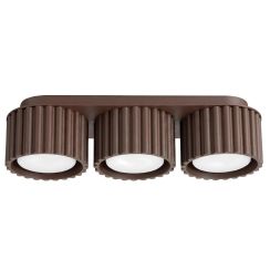 Sollux Lighting Aura lámpara de techo 3x10 W marrón SL.2642