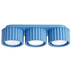 Sollux Lighting Aura lámpara de techo 3x10 W azul SL.2643
