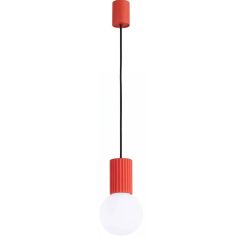 Sollux Lighting Halo lámpara colgante 1x8 W blanco-rojo SL.2396