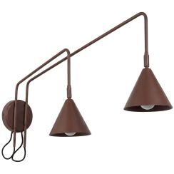 Sollux Lighting Nox lámpara de pared 2x10 W marrón SL.2519