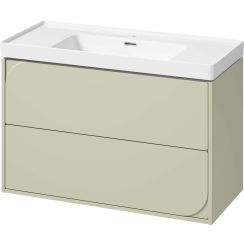 Conjunto armario Cersanit Crea II S1058–032, lavabo Cersanit Crea K114-018