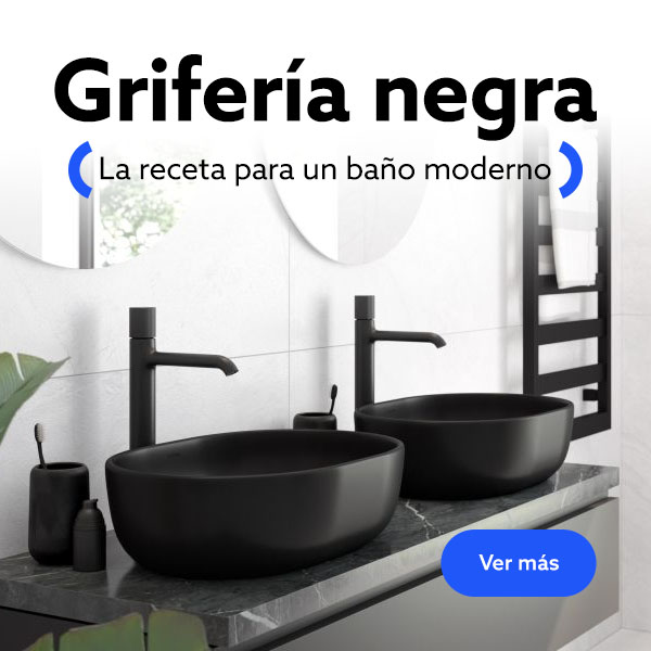 Grifer&iacute;a negra: la receta para un ba&ntilde;o moderno